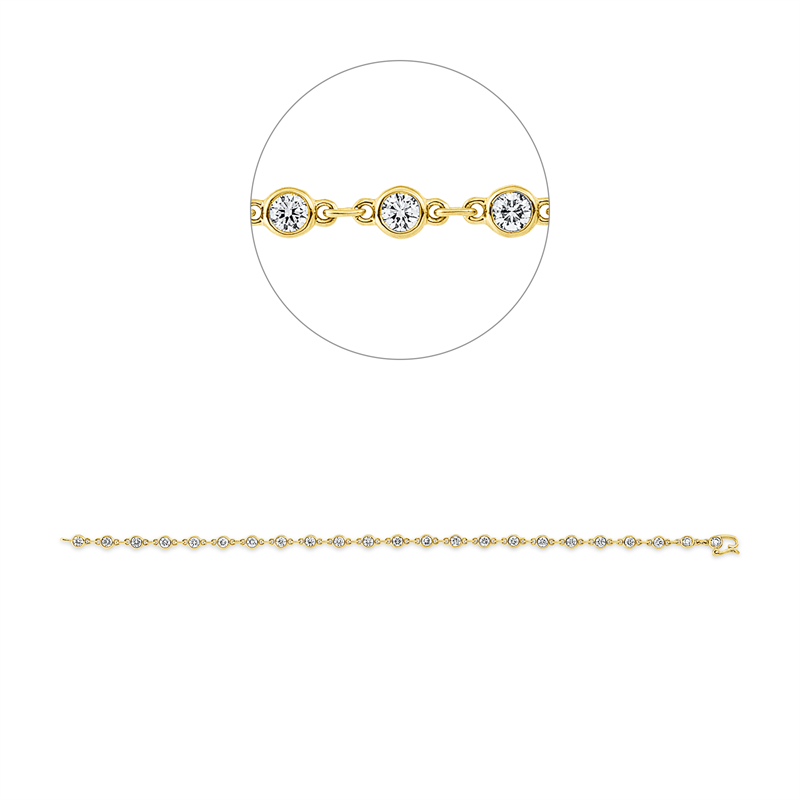 Modern Woman Armband Gelbgold 18kt 2ct