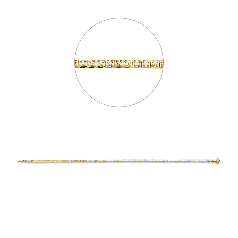 Tennisarmband Armband Gelbgold 18kt 0,47ct