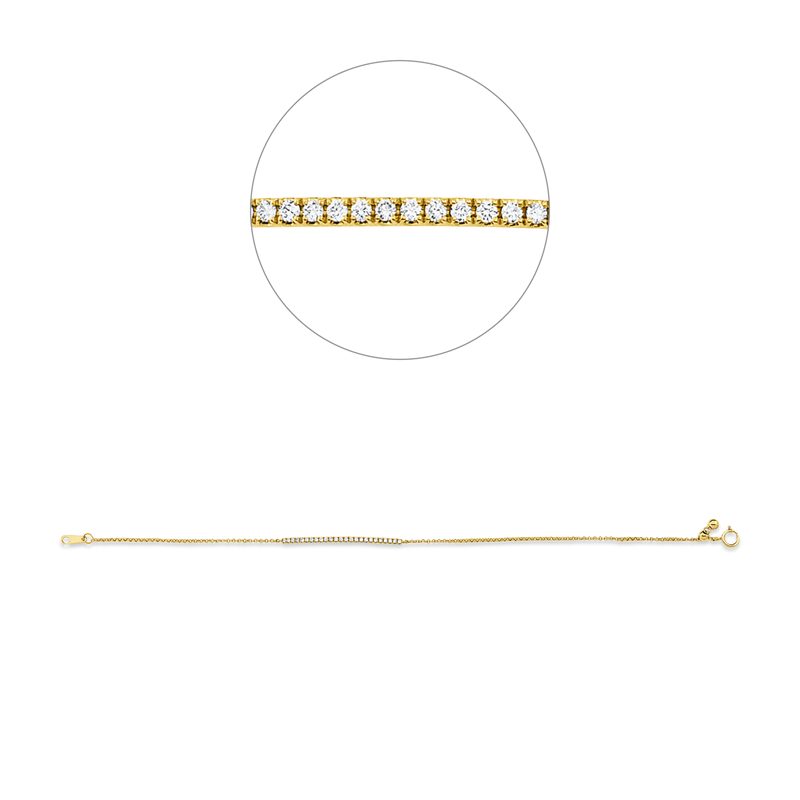 Modern Woman Armband Weißgold 18kt 0,15ct