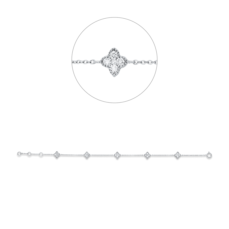 Modern Woman Armband Weißgold 18kt 0,61ct