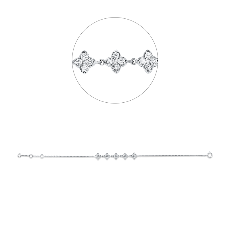 Modern Woman Armband Weißgold 18kt 0,6ct