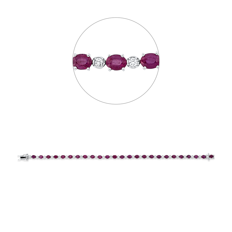 Farbstein Classic Armband Weißgold 18kt 0,51ct