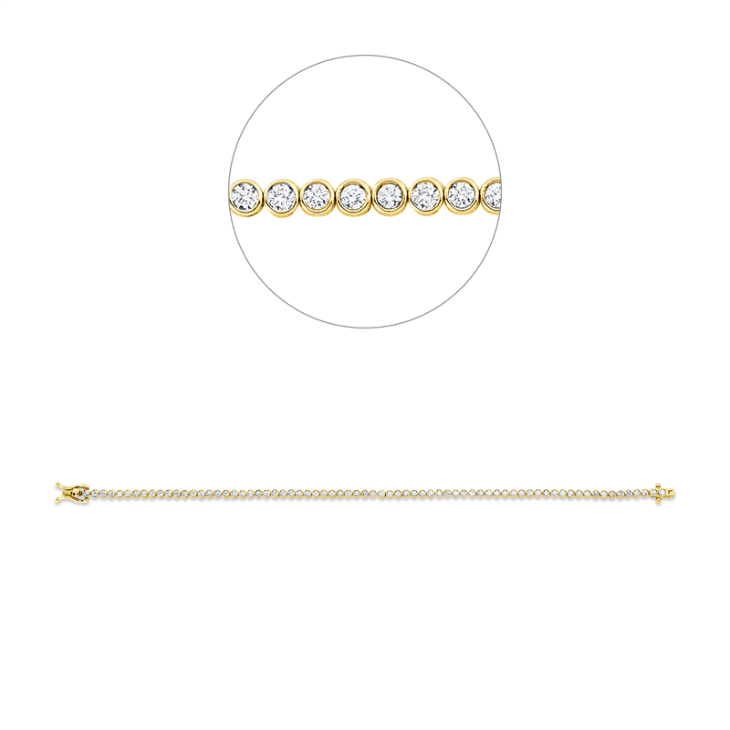 Tennisarmband Armband Gelbgold 14kt 1,5ct