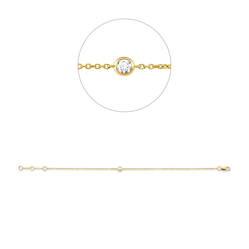 Modern Woman Armband Weißgold 18kt 0,09ct