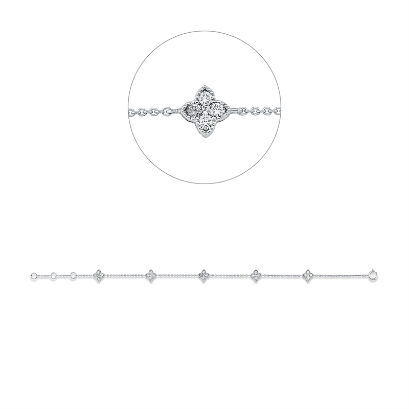 Modern Woman Armband Weißgold 18kt 0,6ct