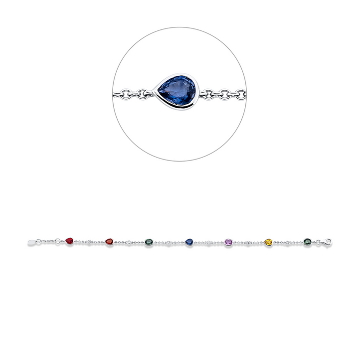 Farbstein Classic Armband Weißgold 18kt Ref-5G375