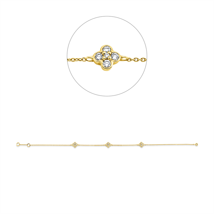 Modern Woman Armband Gelbgold 18kt Ref-5G394