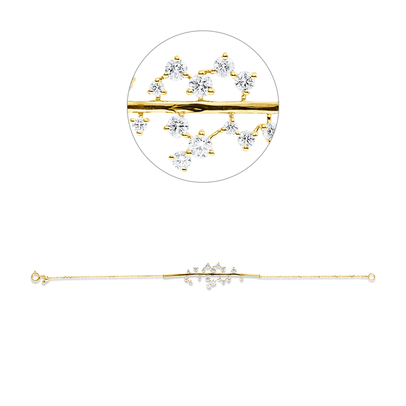 Exklusiv Armband Gelbgold 18kt 0,84ct