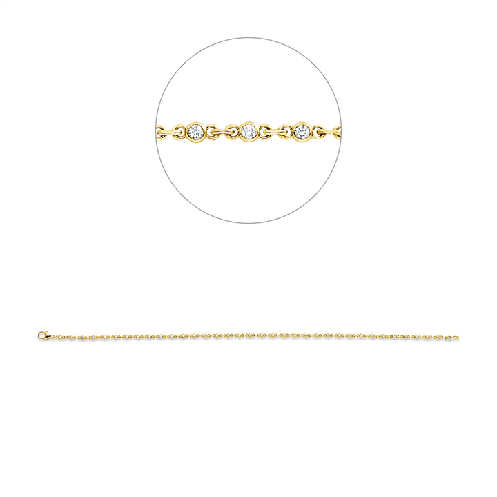 Modern Woman Armband Gelbgold 18kt Ref-5G559