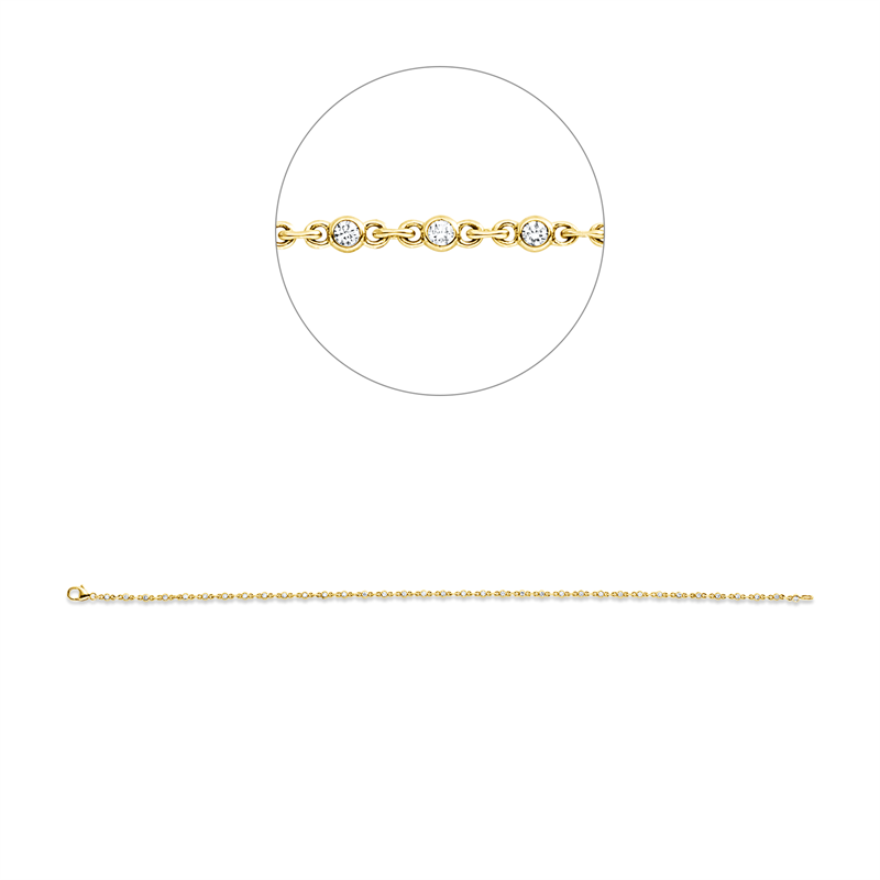 Modern Woman Armband Gelbgold 18kt Ref-5G559