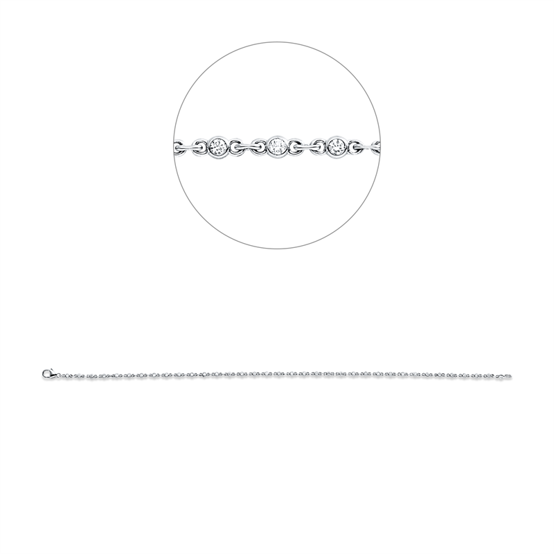 Modern Woman Armband Weißgold 18kt Ref-5G559
