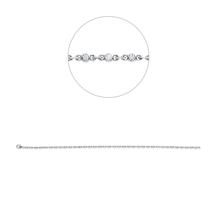 Modern Woman Armband Weißgold 18kt Ref-5G559