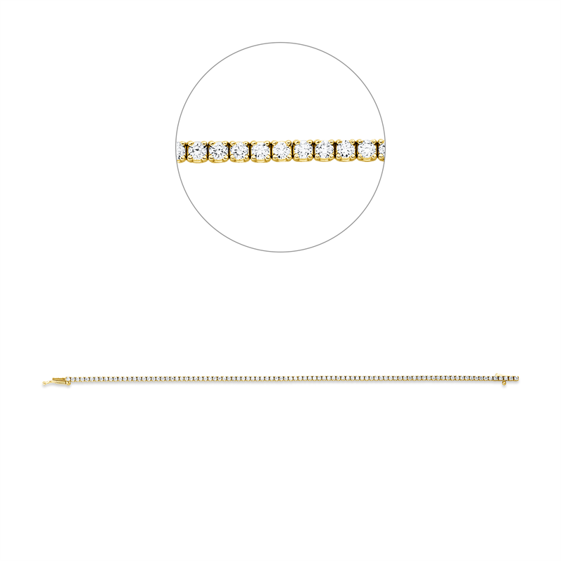 Tennisarmband Armband Gelbgold 18kt 1,34ct