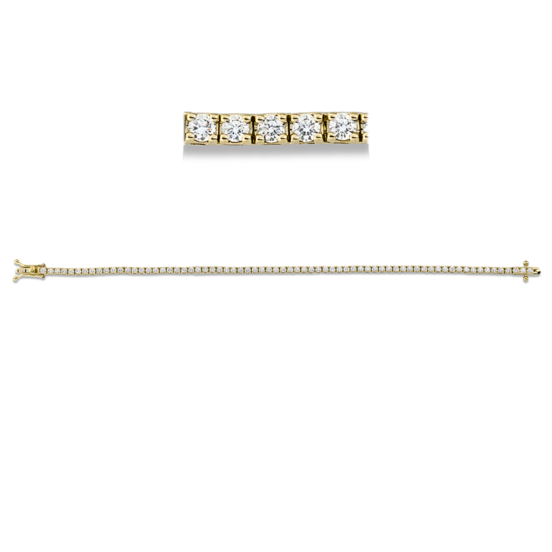 Tennisarmband Armband Gelbgold 18kt 2,08ct