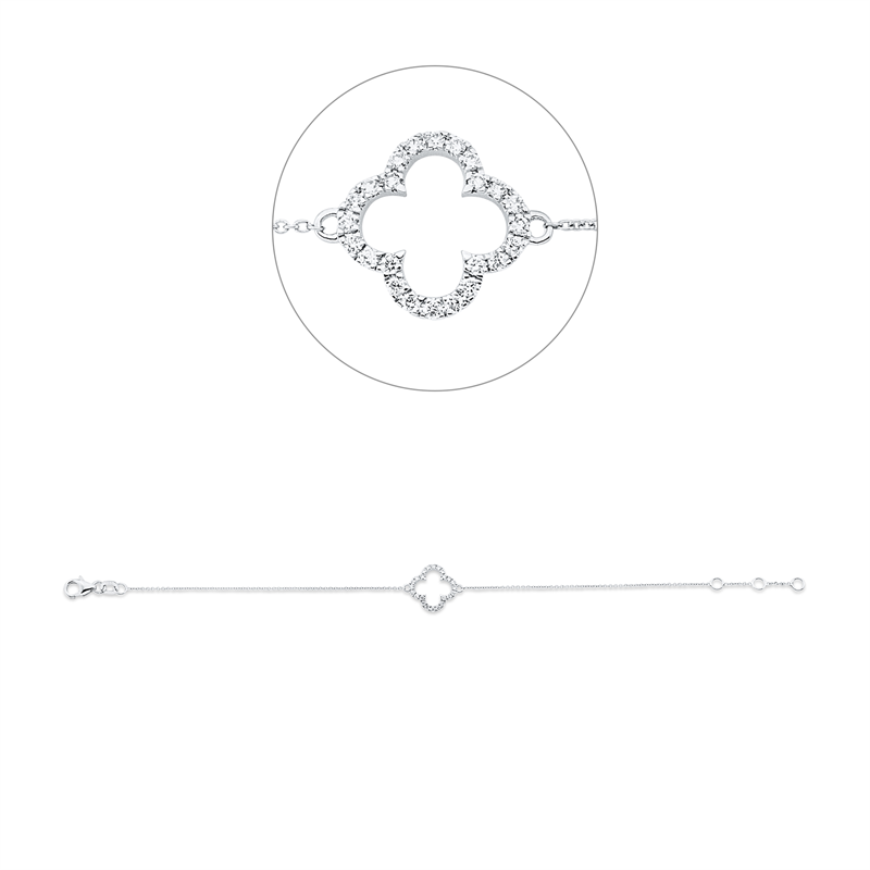 Modern Woman Armband Weißgold 18kt 0,18ct