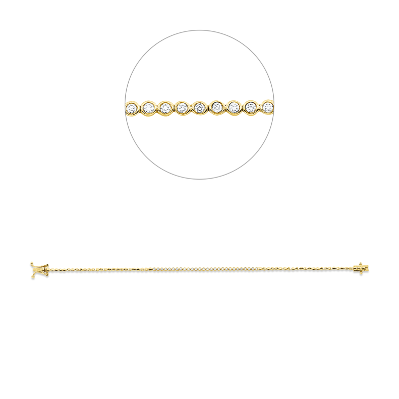 Modern Woman Armband Gelbgold 18kt Ref-5G636