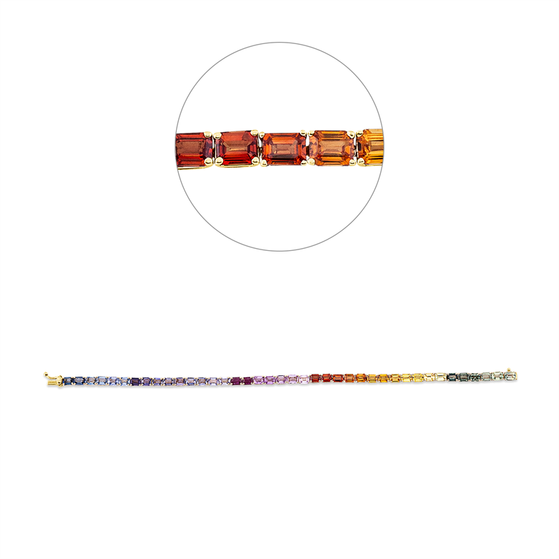 Rainbow & Multicolor Armband Gelbgold 14kt