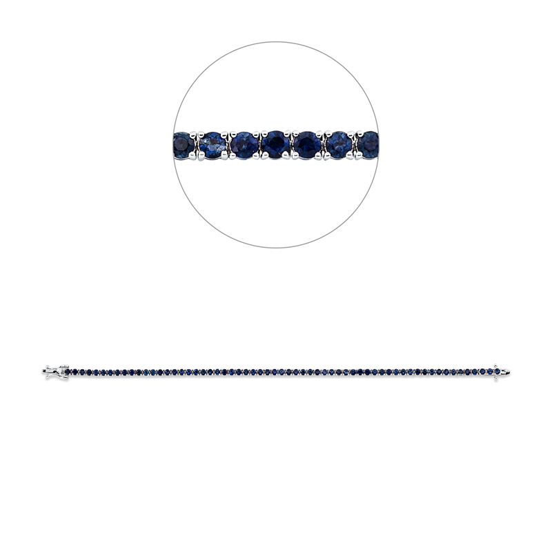 Farbstein Classic Armband Weißgold 18kt