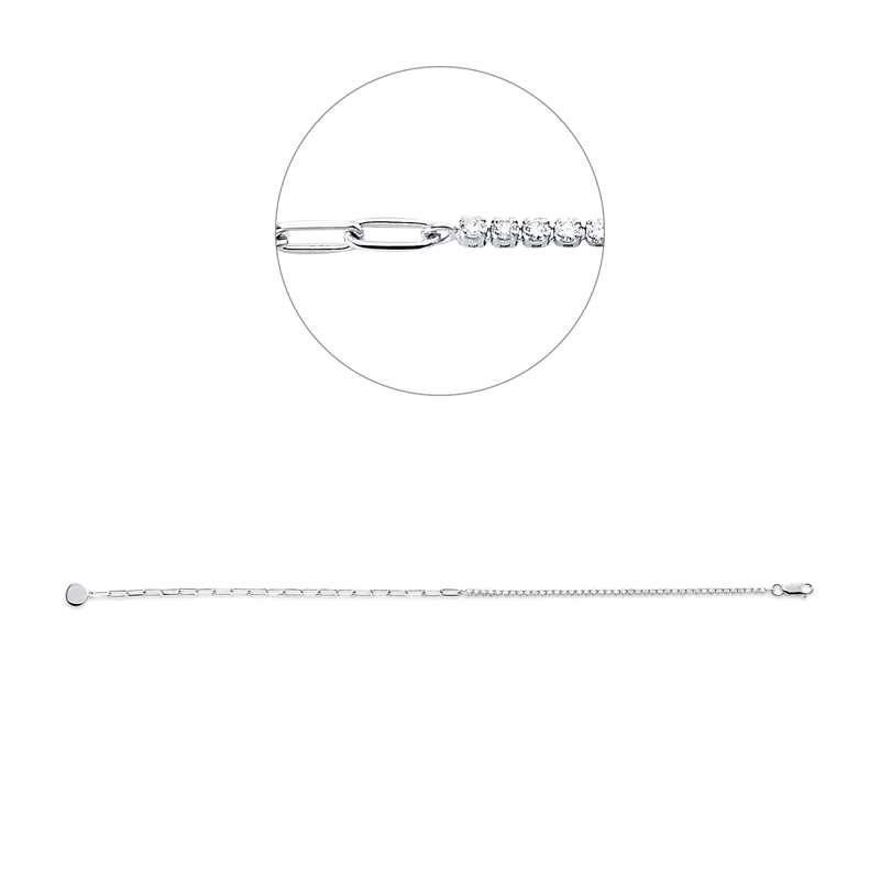 Modern Woman Armband Weißgold 18kt 0,52ct