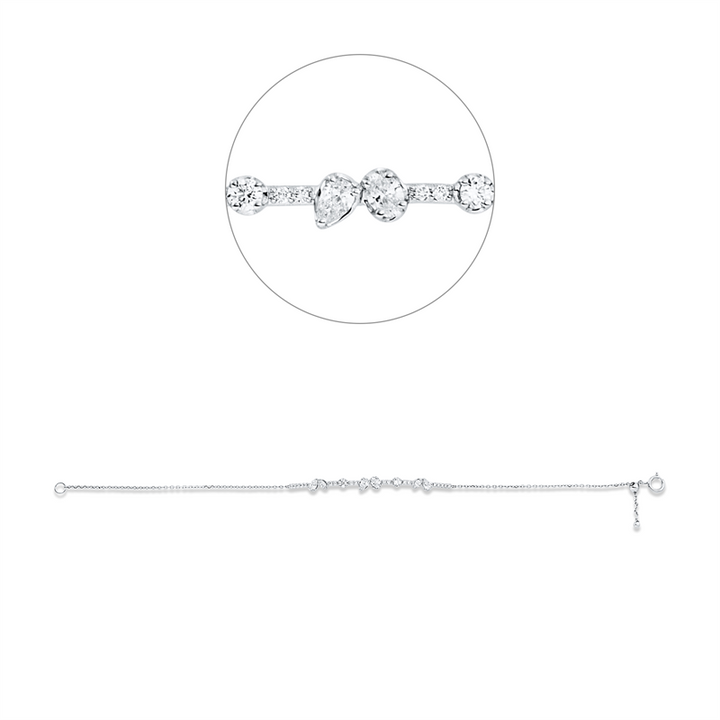 Modern Woman Armband Weißgold 18kt Ref-5G696