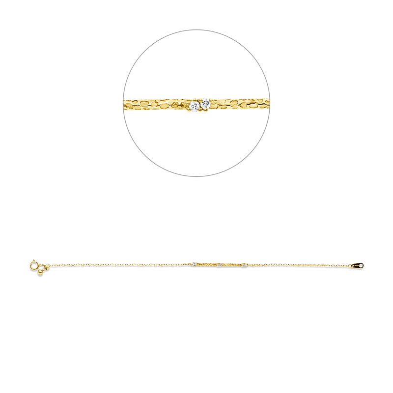 Modern Woman Armband Weißgold 18kt 0,07ct