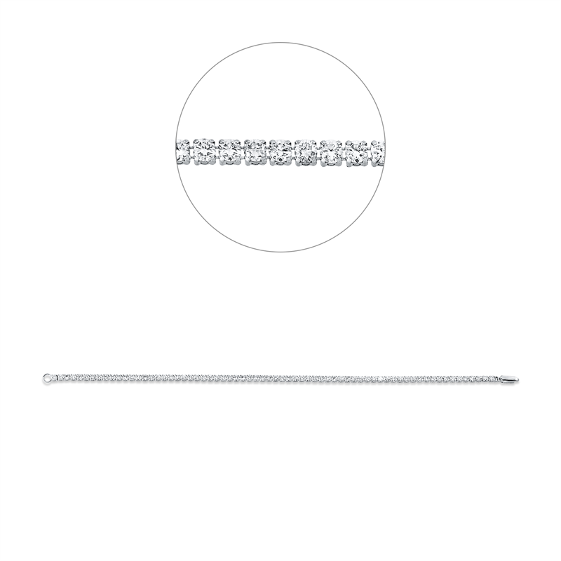 Exklusiv Armband Weißgold 18kt 2,68ct