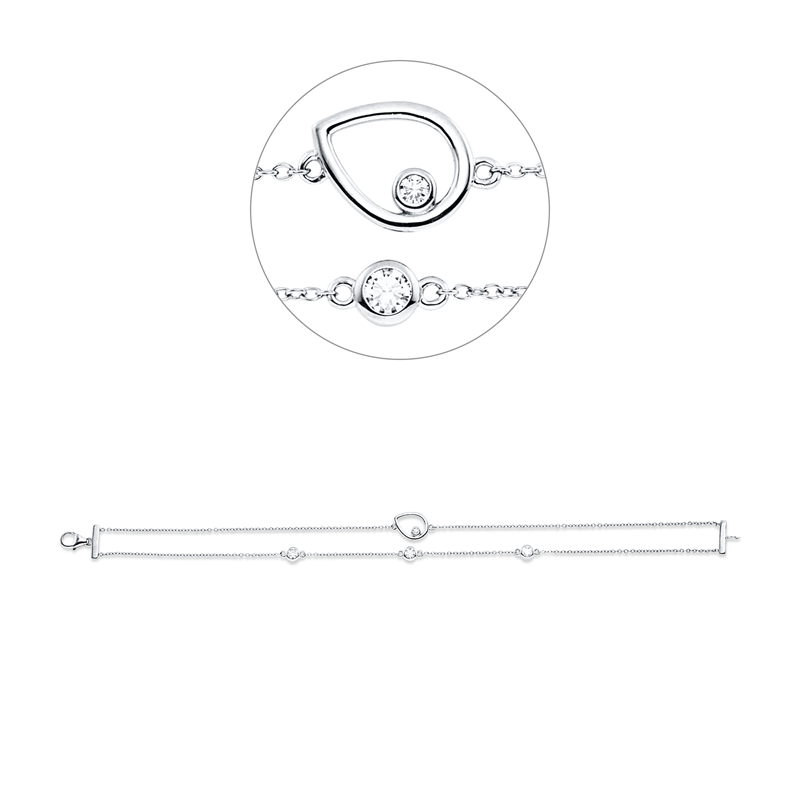 Modern Woman Armband Weißgold 18kt 0,39ct