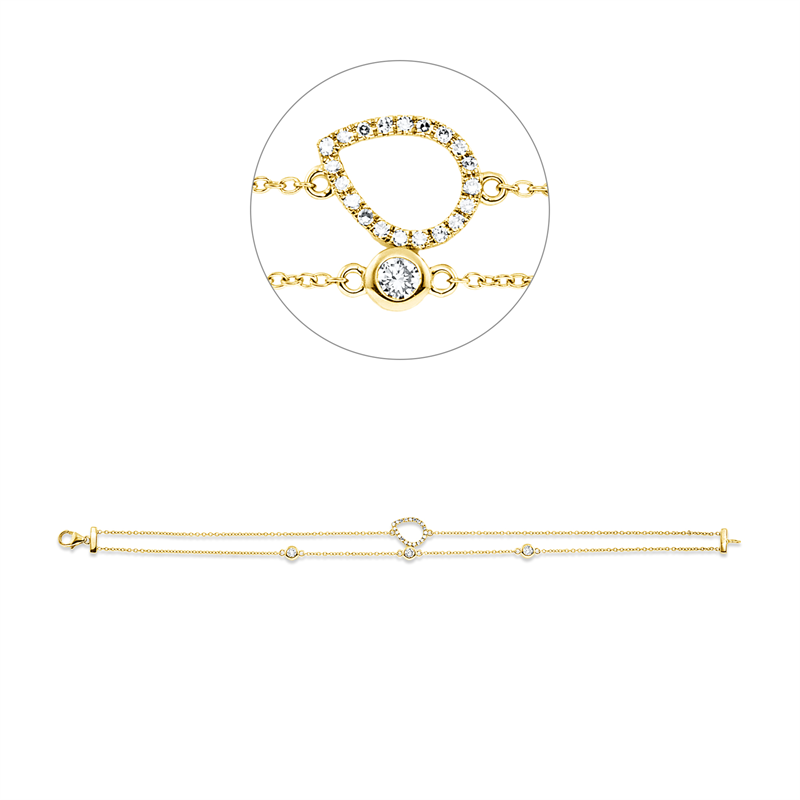 Modern Woman Armband Weißgold 18kt 0,46ct
