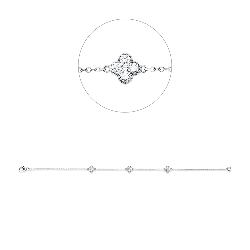Modern Woman Armband Weißgold 18kt 0,52ct