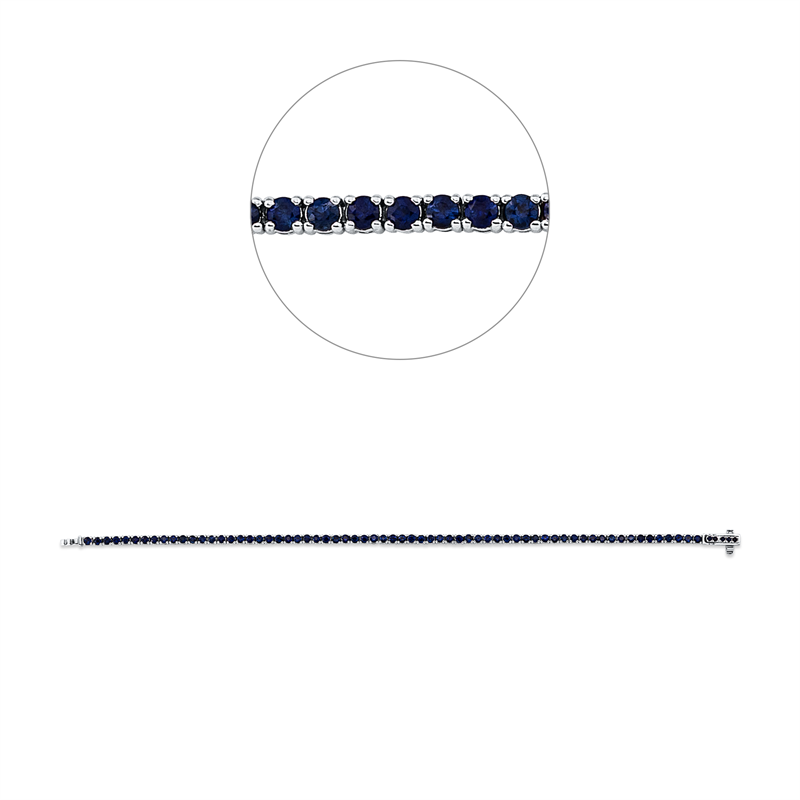 Farbstein Classic Armband Weißgold 14kt