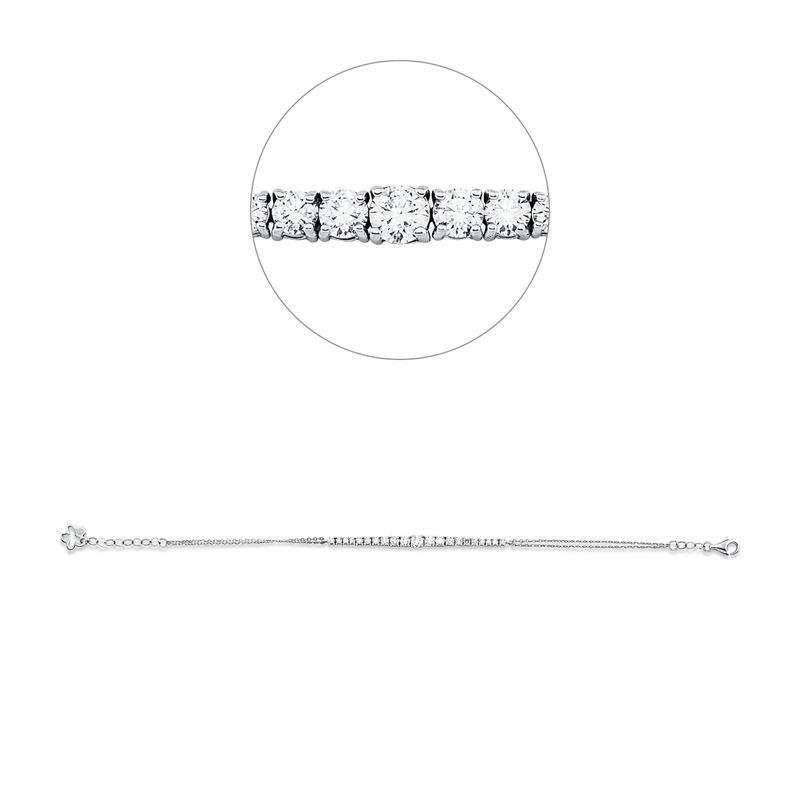 Modern Woman Armband Weißgold 14kt 0,99ct