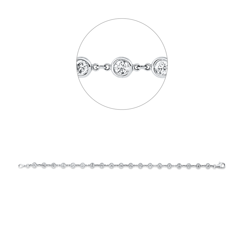 Modern Woman Armband Weißgold 14kt 1,92ct