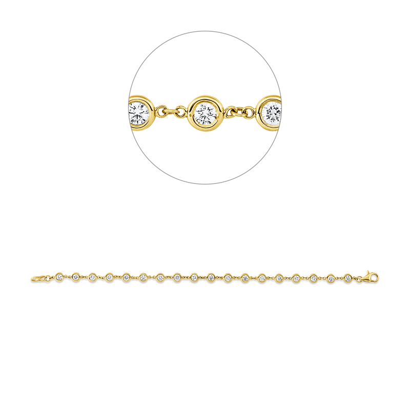 Modern Woman Armband Gelbgold 14kt 1,62ct