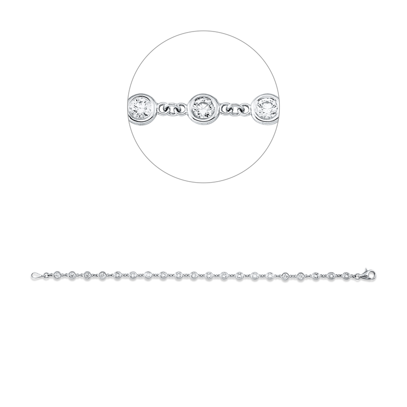 Modern Woman Armband Weißgold 18kt 1,4ct