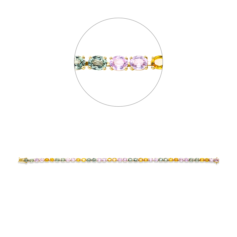 Farbstein Classic Armband Gelbgold 18kt