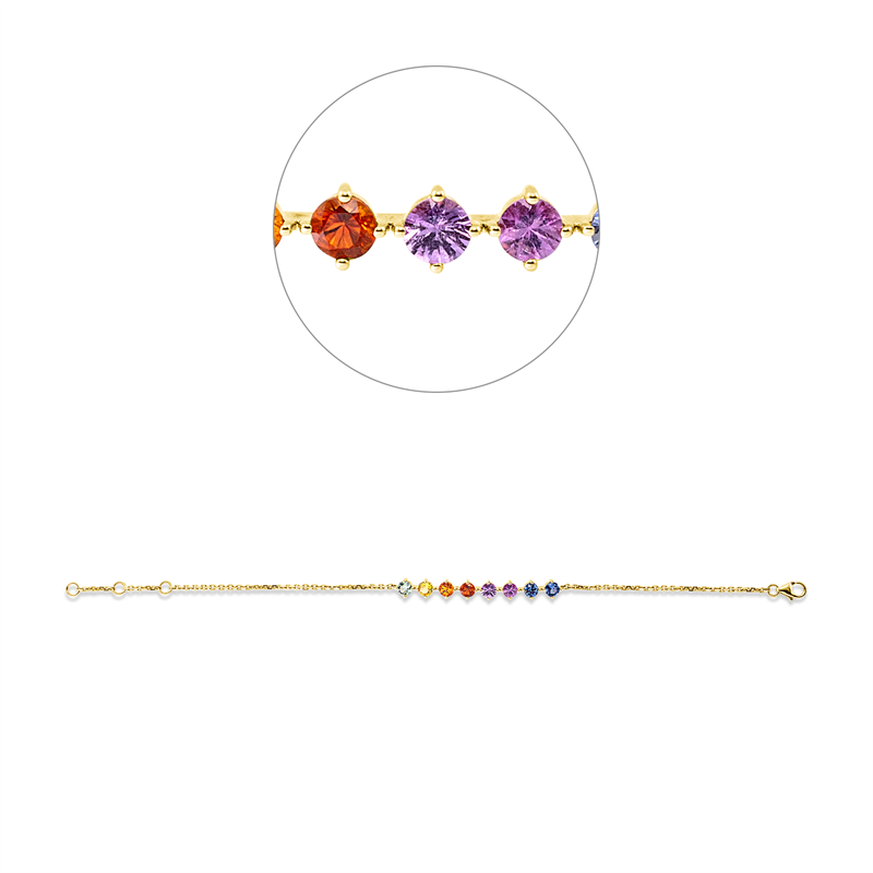 Farbstein Classic Armband Gelbgold 18kt