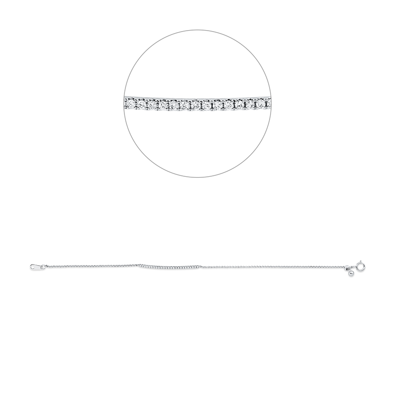 Modern Woman Armband Weißgold 18kt 0,15ct