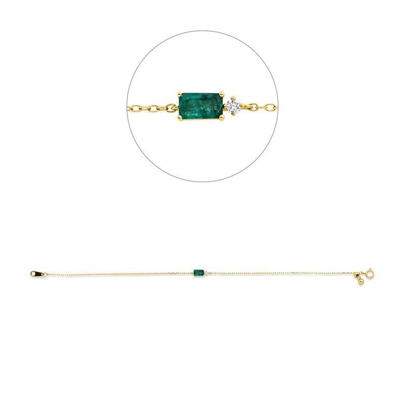Farbstein Classic Armband Gelbgold 18kt 0,02ct