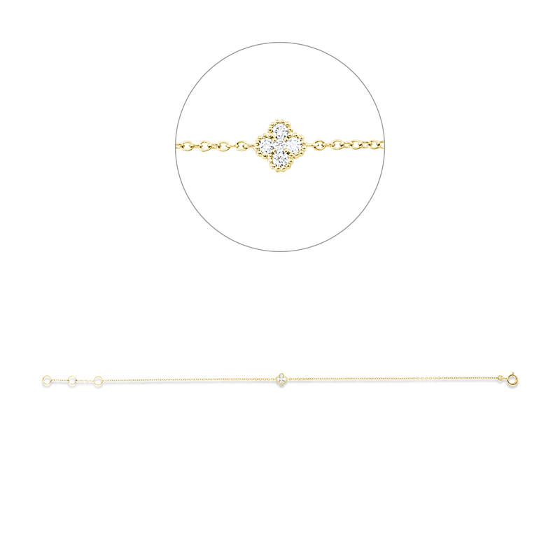 Armband Gelbgold 18kt 0,06ct