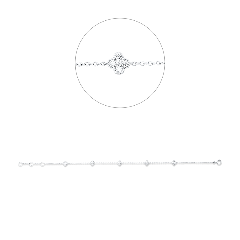 Armband Weißgold 18kt 0,31ct
