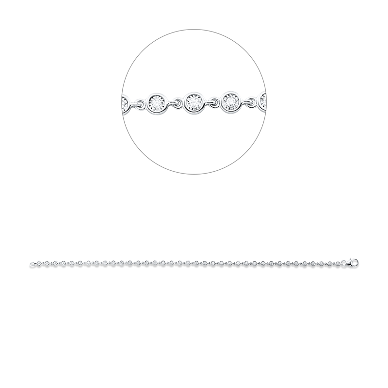 Modern Woman Armband Weißgold 18kt 0,29ct