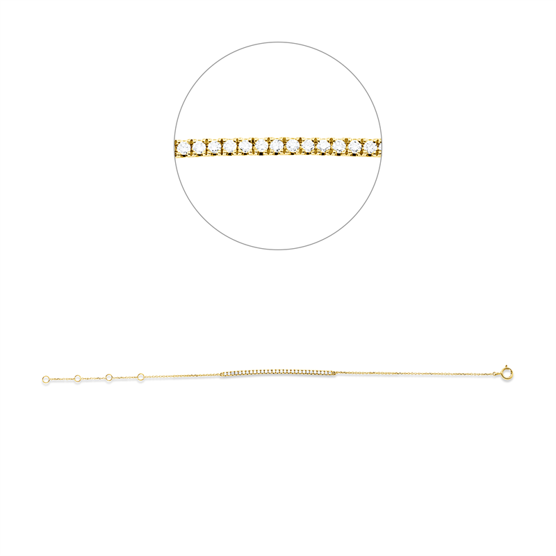 Modern Woman Armband Gelbgold 18kt Ref-5H031