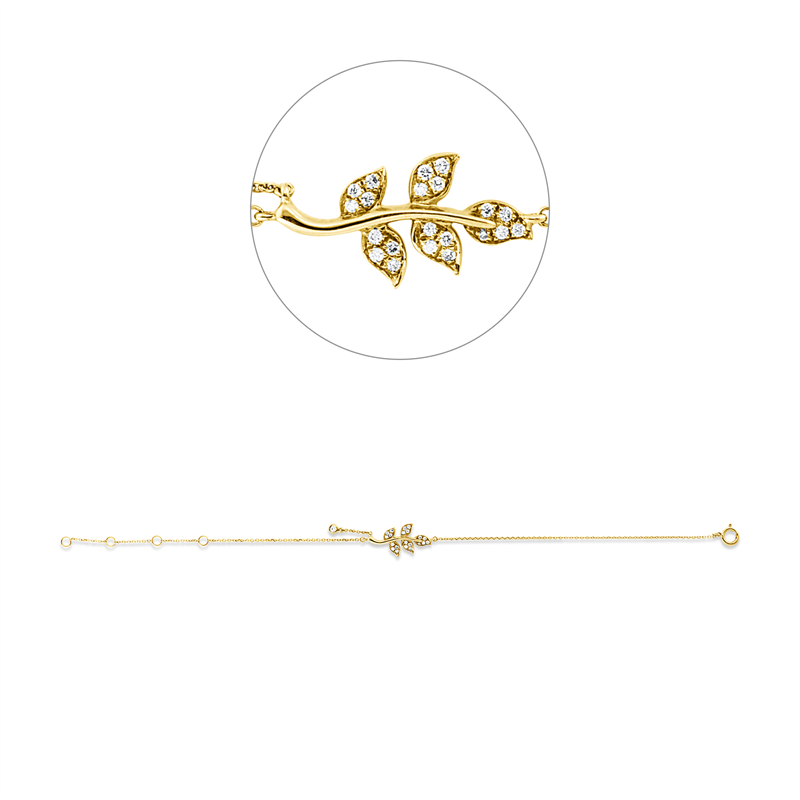 Modern Woman Armband Gelbgold 18kt Ref-5H032