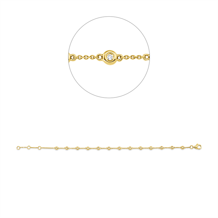 Modern Woman Armband Gelbgold 18kt Ref-5H056