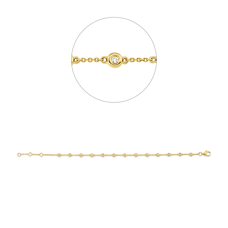 Modern Woman Armband Gelbgold 18kt Ref-5H056