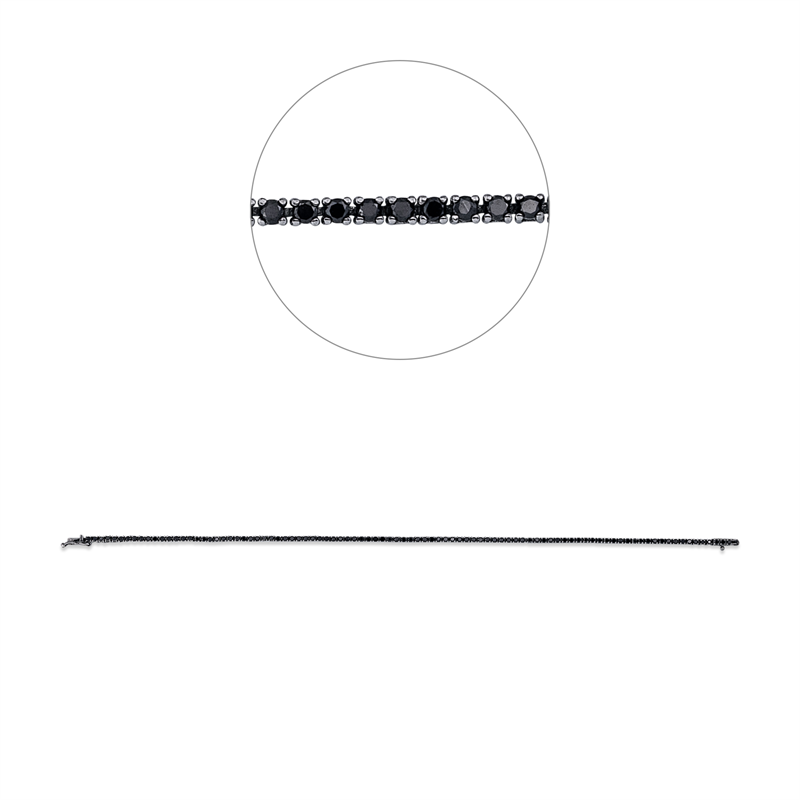 Farbiger Diamant Armband Weißgold 18kt Ref-5H068