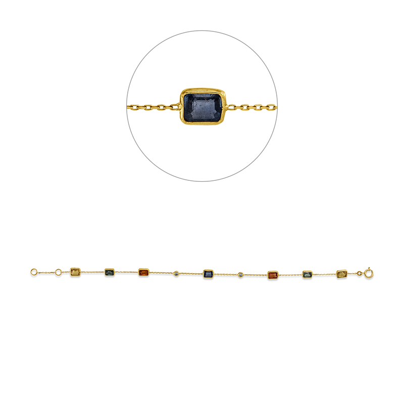 Farbstein Classic Armband Gelbgold 14kt Ref-5H195