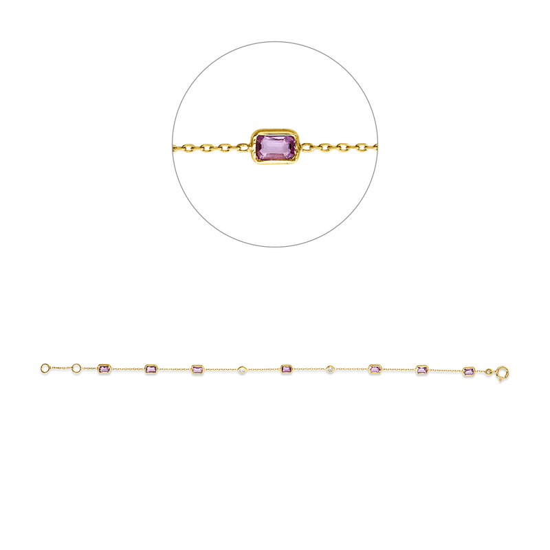Farbstein Classic Armband Gelbgold 14kt Ref-5H198