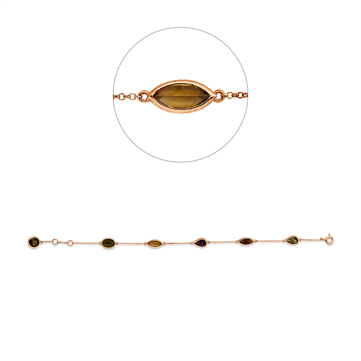 Farbstein Fashion Armband Rotgold 18kt Ref-5H209