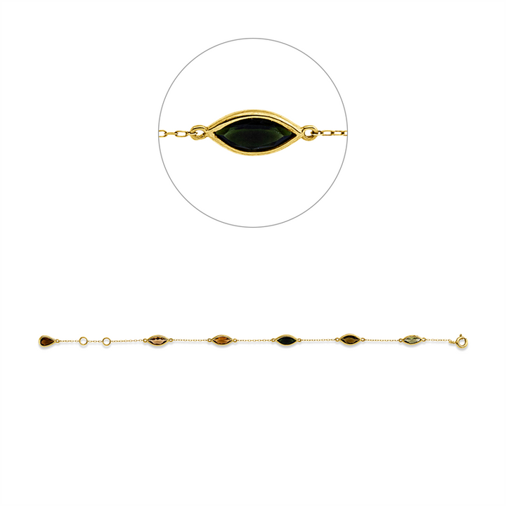 Farbstein Fashion Armband Gelbgold 18kt Ref-5H212